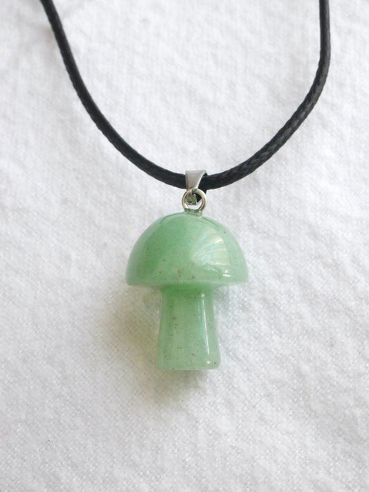 Aventurine Mushroom Necklace