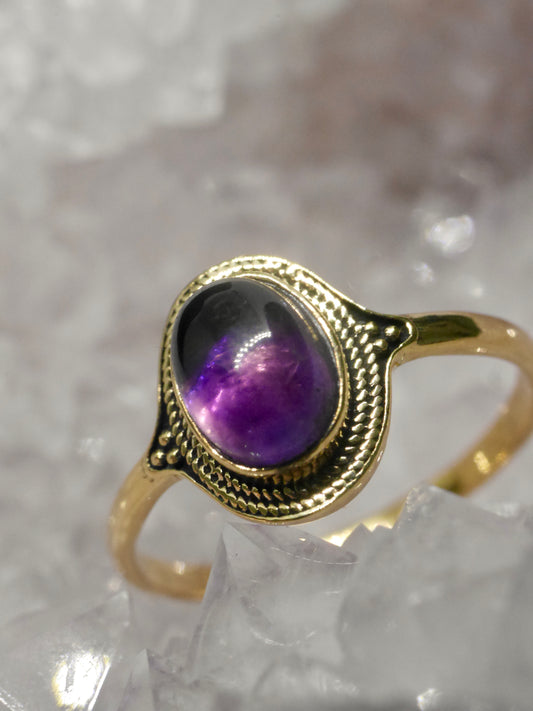 The Nomad Ring – Amethyst (Size P½ / 8 )