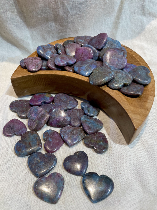 Ruby Kyanite Mini Hearts