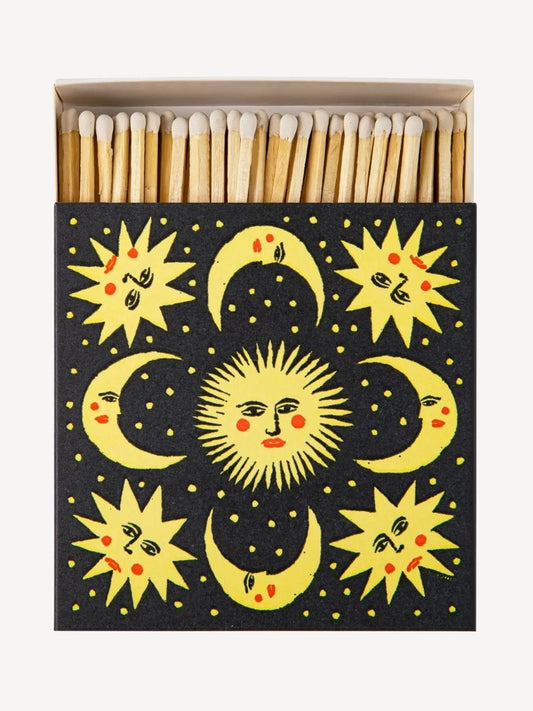 Moon and Sun | Square - Safety Matches 🎄