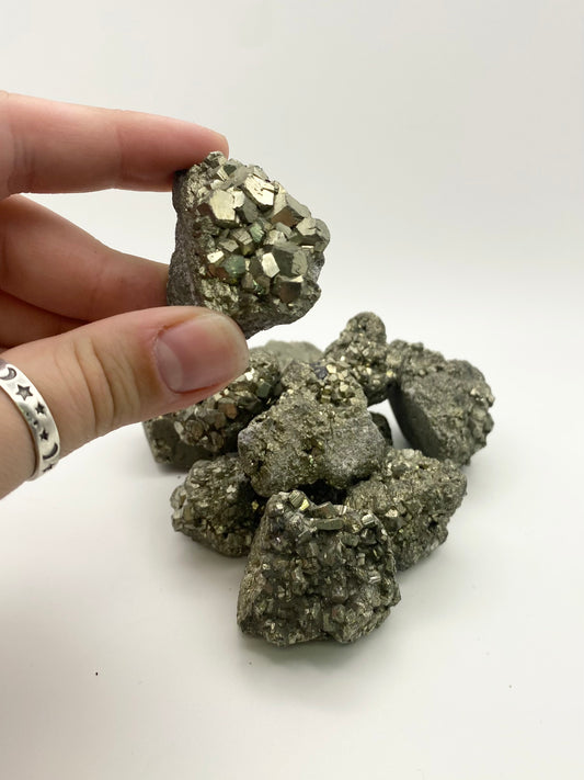 Pyrite Natural Clusters
