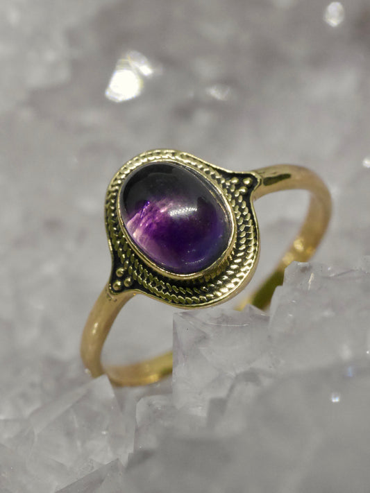 The Nomad Ring – Amethyst (Size P½ / 8 )