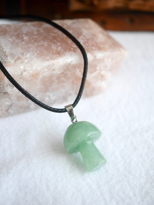 Aventurine Mushroom Necklace