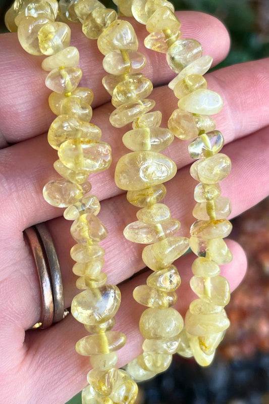 Lemon Quartz Chip Bracelet