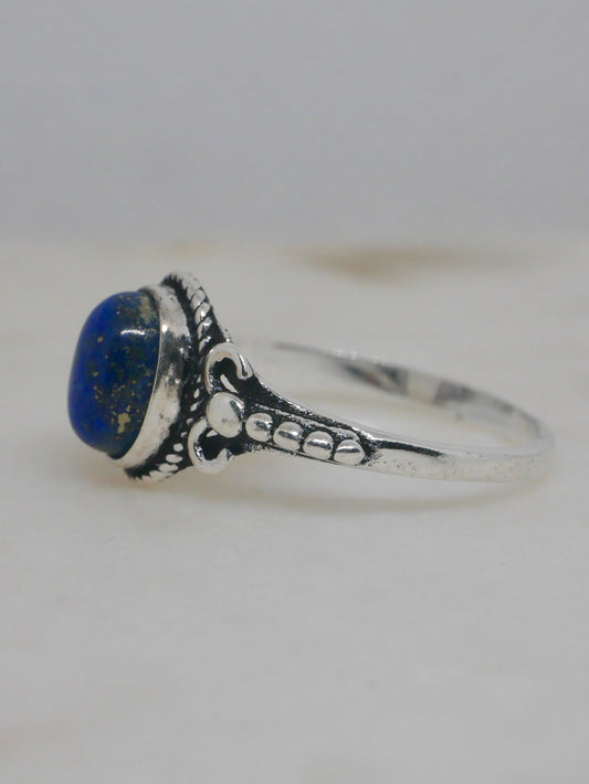 The Athena Ring – Lapis (Size L / 5.5)