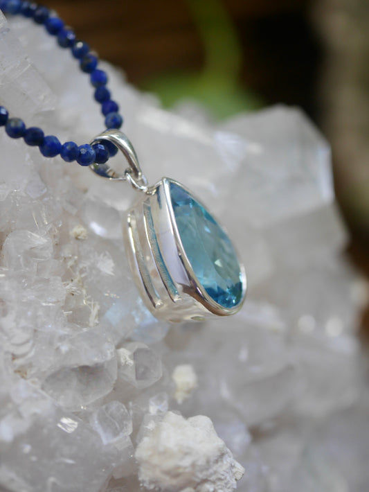 Blue Topaz Pendant