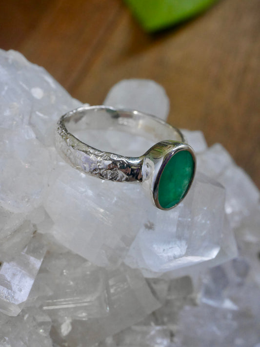 Emerald Oval Ring