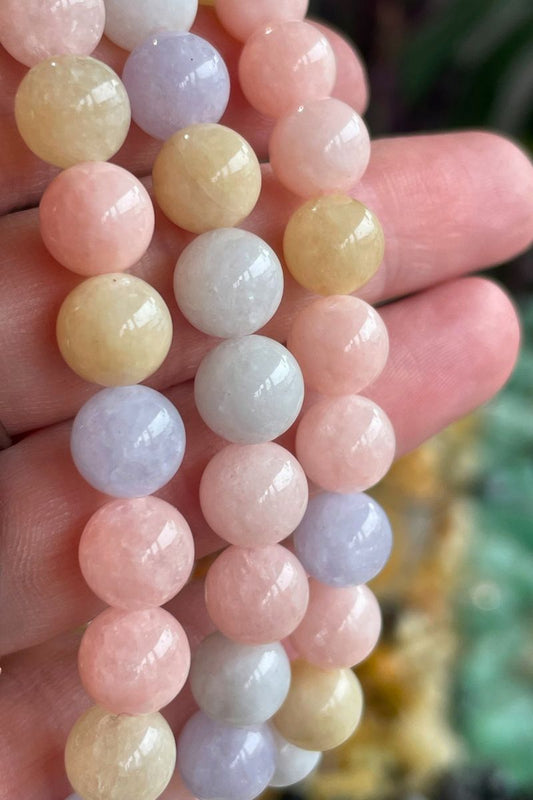 Cotton Candy Beryl Bracelet 8mm
