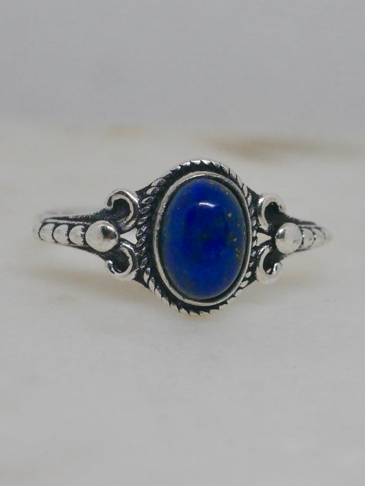 The Athena Ring – Lapis (Size L / 5.5)