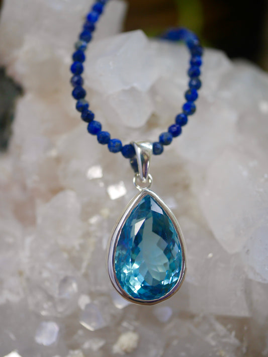 Blue Topaz Pendant