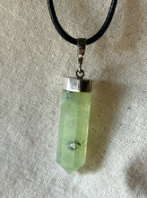 Load image into Gallery viewer, Prehnite Sterling Silver Necklace

