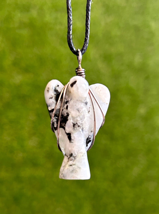 Moonstone Angel Necklace