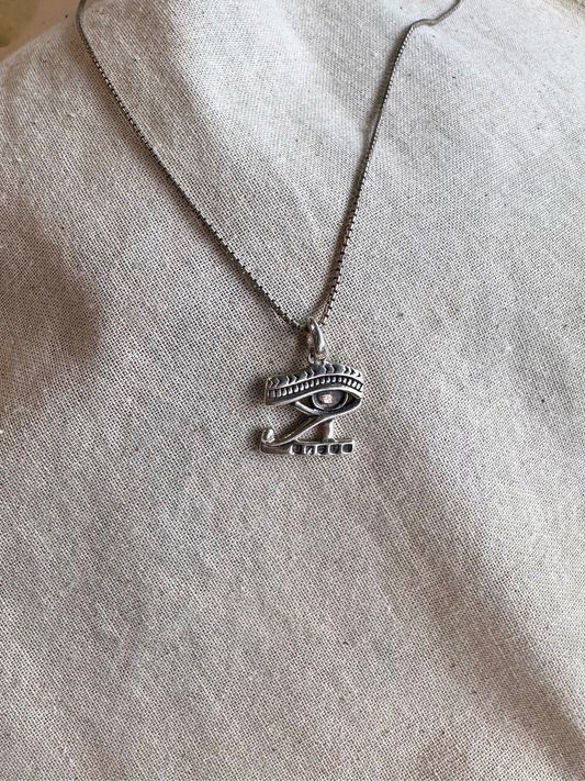 Eye of Horus Sterling Silver Pendant