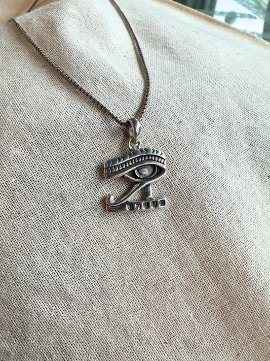 Eye of Horus Sterling Silver Pendant