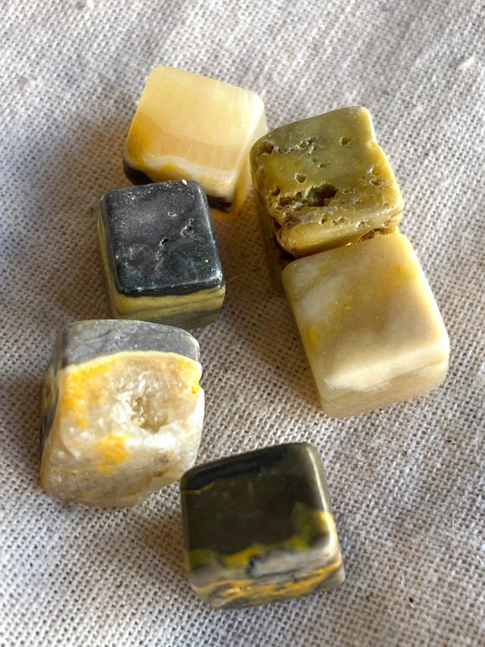 Mini Bumblebee Jasper Cubes