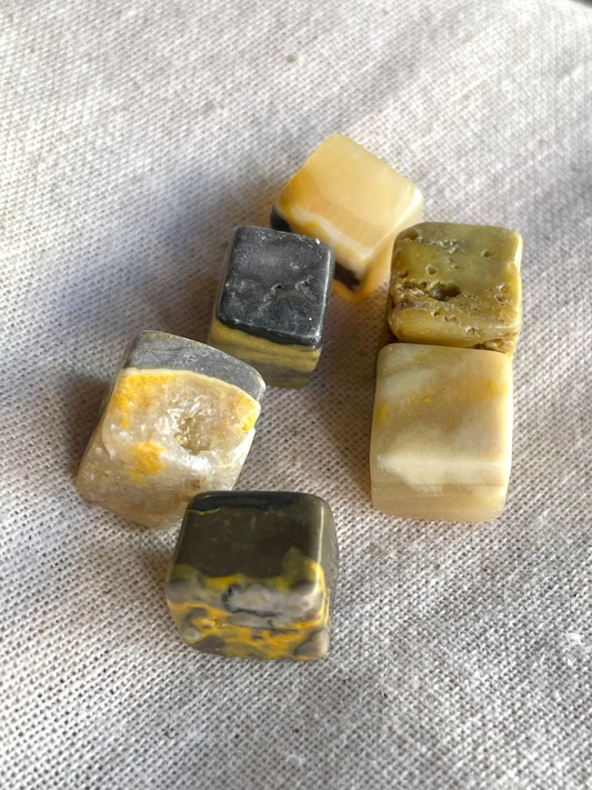 Mini Bumblebee Jasper Cubes
