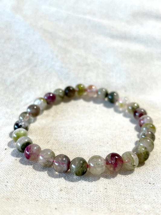 Mixed Tourmaline Bracelet 6mm