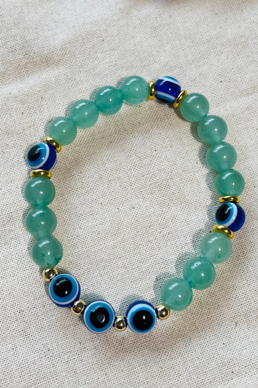 Aventurine Evil Eye Bracelet