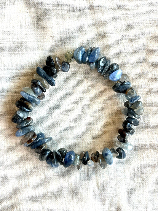 Blue Kyanite Chip Bracelet