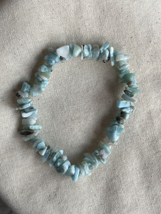 Larimar Chip Bracelet