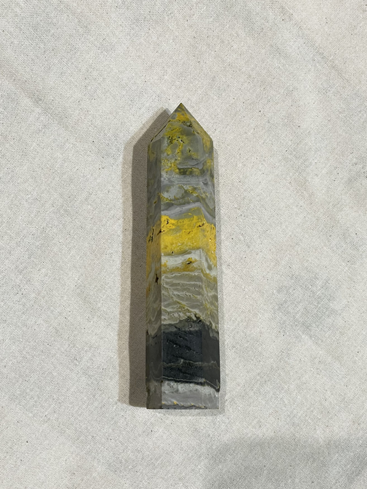 Bumblebee Jasper Crystal Point