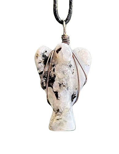 Moonstone Angel Necklace
