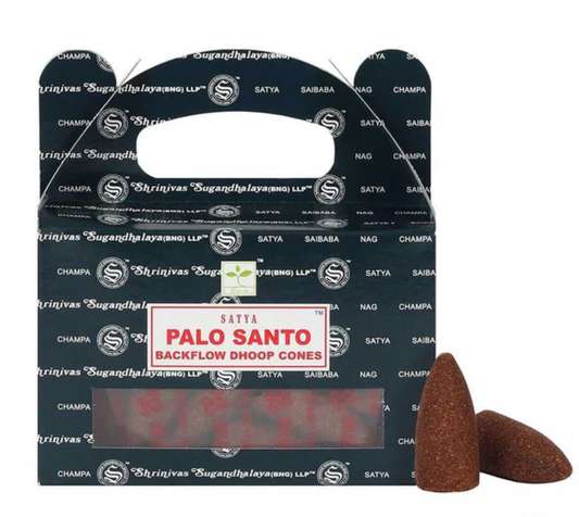 Satya Backflow Cones 24pk - Palo Santo