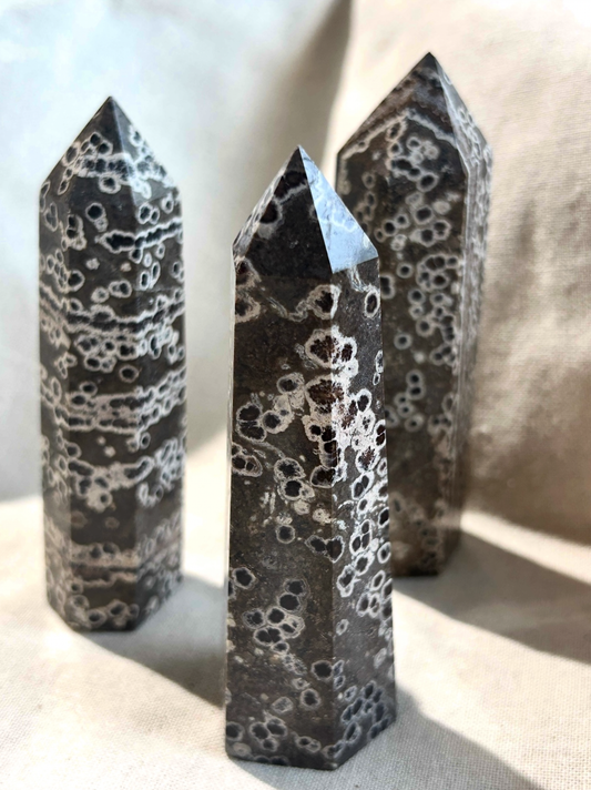 Leopard Skin Jasper Crystal Tower