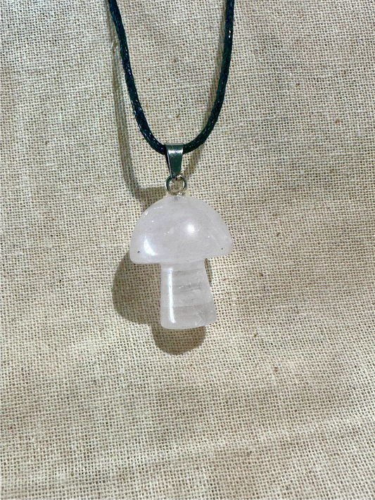 Rose Quartz Mushroom Necklace