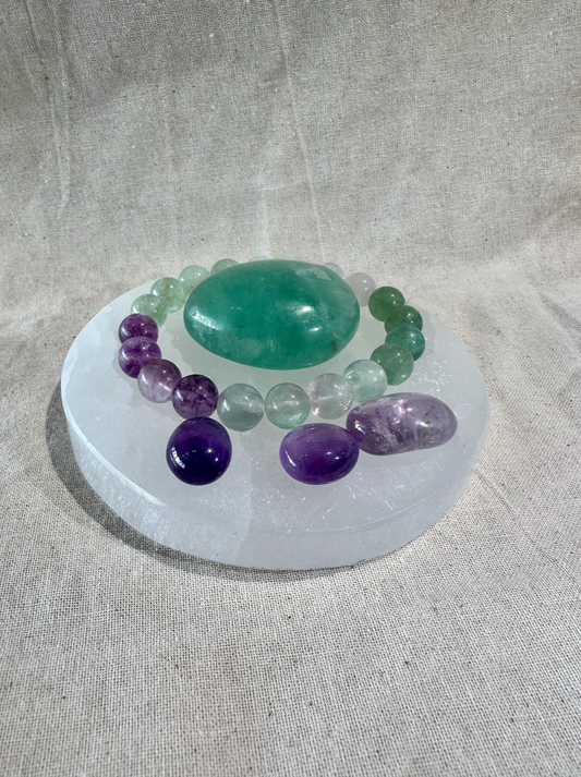 Selenite Charging Plate - Plain