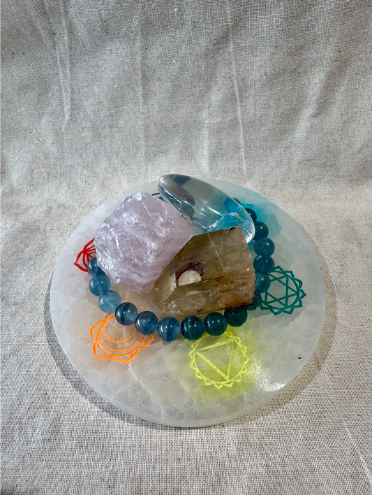 Selenite Charging Plate - Chakra