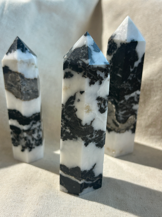 Zebra Jasper Crystal Tower