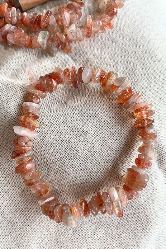 Sunstone Chip Bracelet