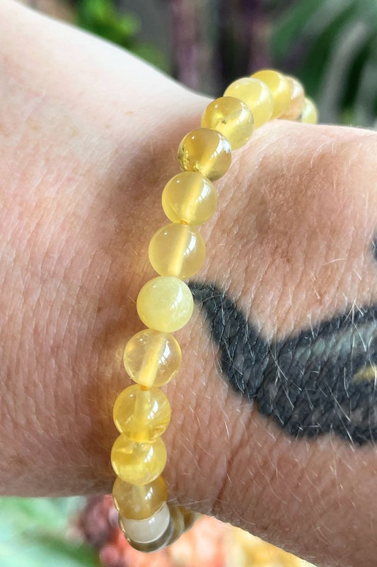 Yellow Opal Beaded Bracelet