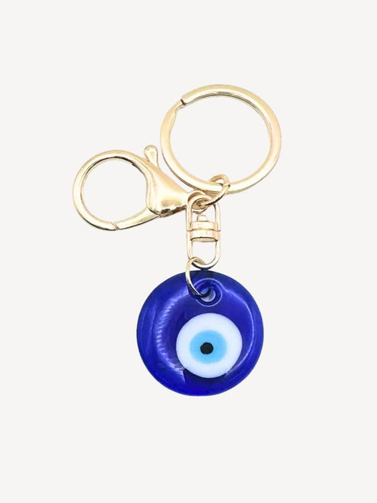 Gold Evil Eye Clip Keychain