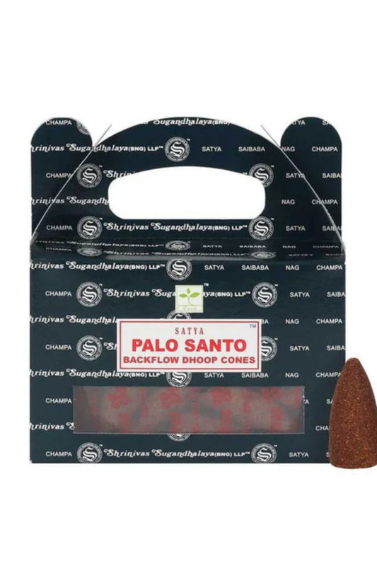 Satya Backflow Cones 24pk - Palo Santo