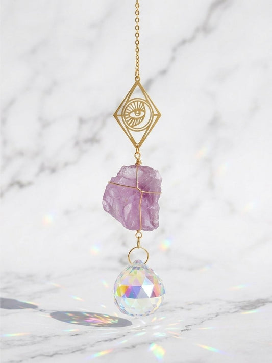 Mini Amethyst Eye Suncatcher
