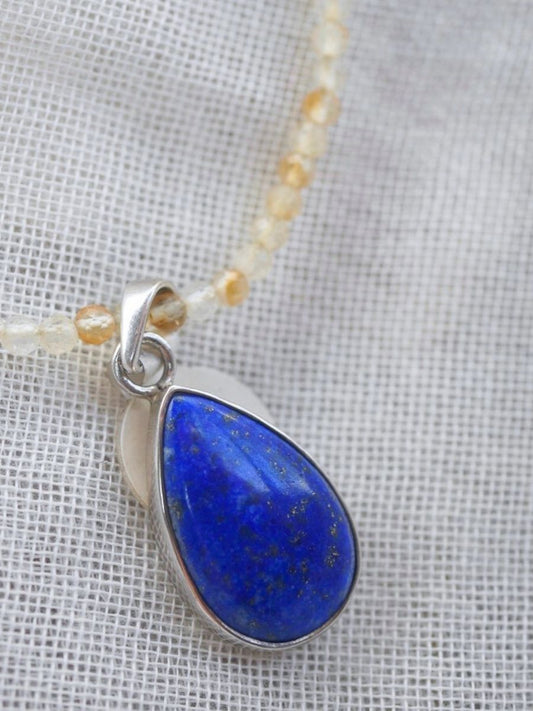 Lapis Lazuli Teardrop Pendant