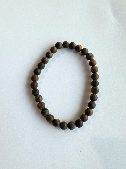 Tiger Eye Bracelet Matte 6mm