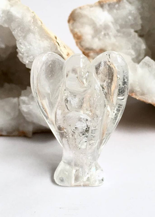 Quartz angel carving - mineralism - - 1
