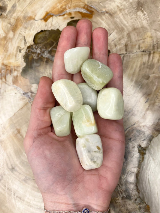 Jade Tumbled Stone - Light