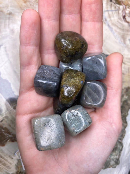 labradorite tumbled high