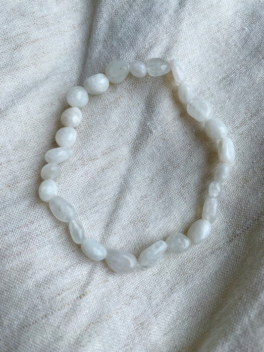 Moonstone Pebble Bracelet