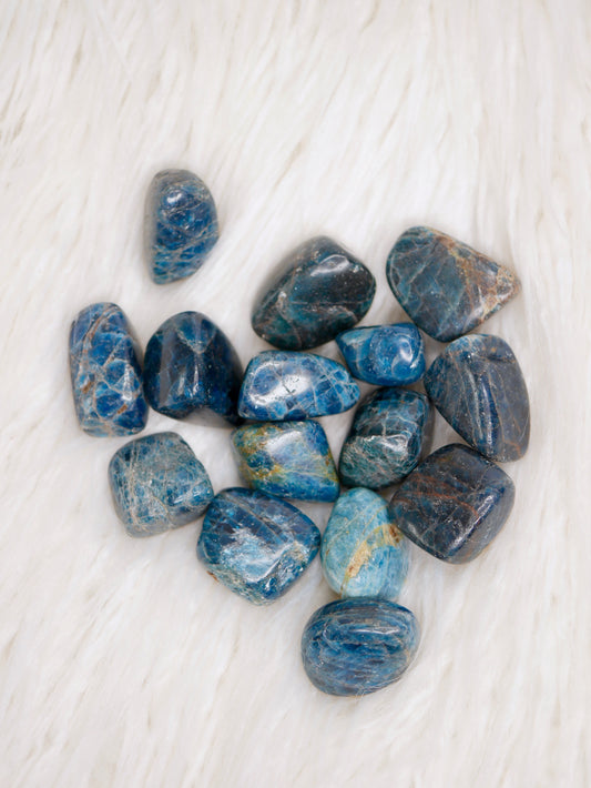 Blue Apatite Tumbled Stone