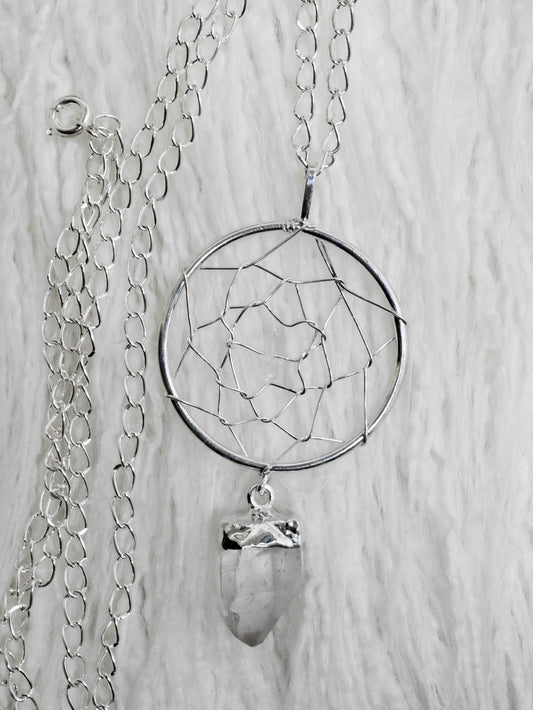 Quartz Dream Catcher Necklace