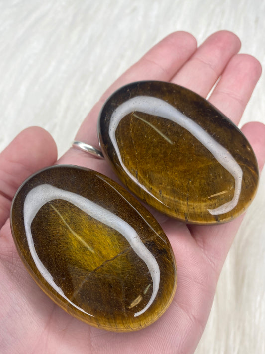Tiger Eye Small Palm Stone