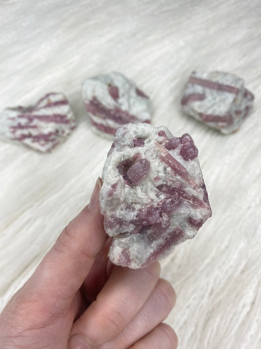 Pink Tourmaline with Aquamarine