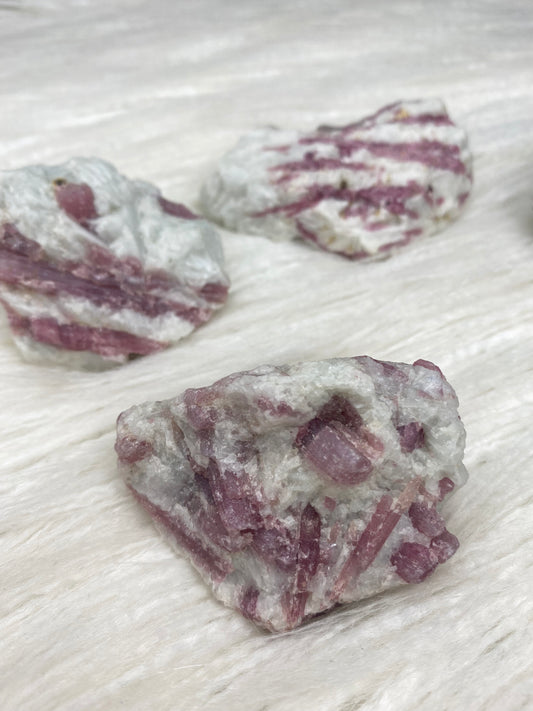 Pink Tourmaline with Aquamarine