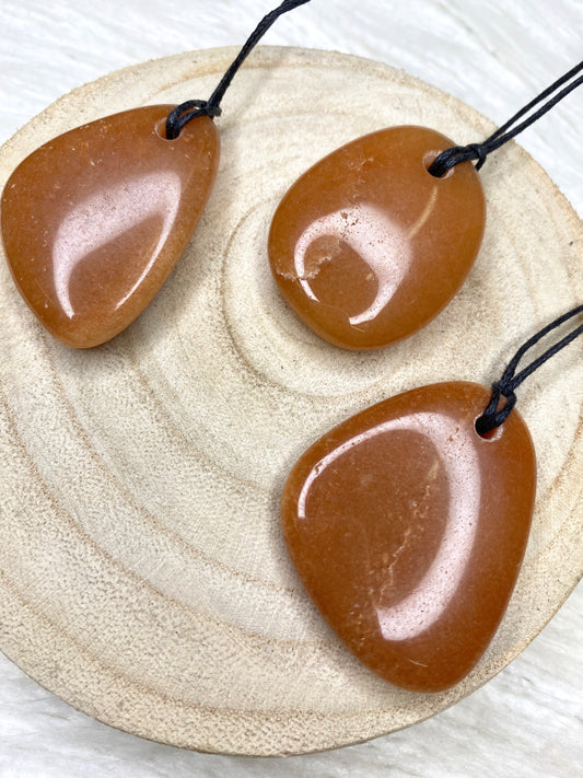 Red Aventurine Freeform Necklace