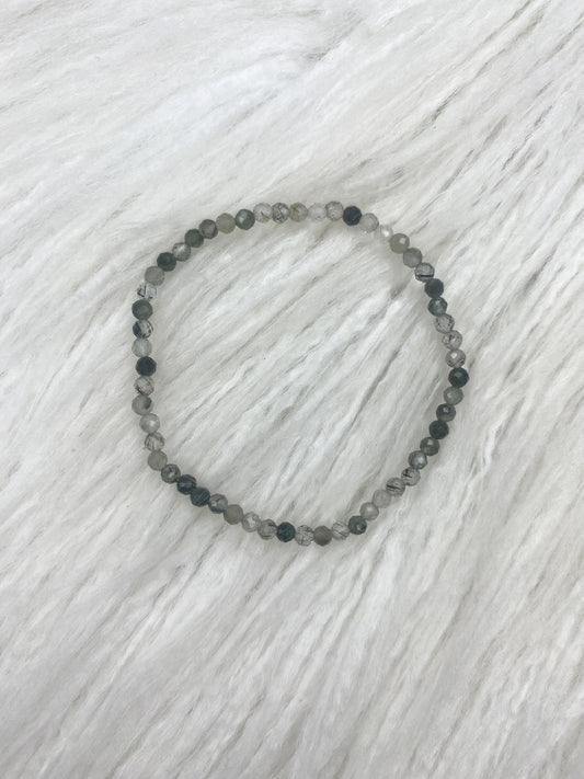 Green Phantom Quartz Faceted Bracelet